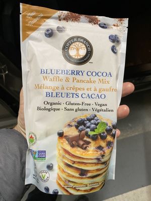 You can have these on site or you can buy the package and make them at home. I made them at home and they were great! at Copper Branch in Vancouver