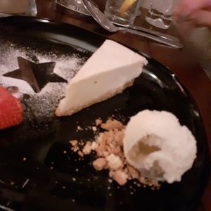 Vegan Cheesecake was amazing, took another one home! at Pappardelle Ristorante and Osteria in Arundel