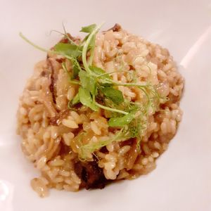 Risotto was creamy and good portion size (BIG bowls lol) at Pappardelle Ristorante and Osteria in Arundel