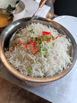 Basmati rice at India Palace in Apeldoorn