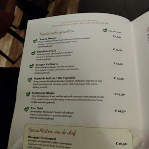 Vegan optional pahe at India Palace in Apeldoorn