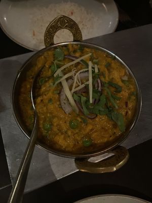 The dish with eggplant  at India Palace in Apeldoorn