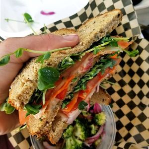 Veggie Sandwich at Sunsprout Cafe in Fairbanks