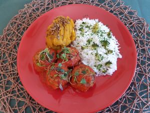 Almondega de lentilha at Mais Vida in Sao Paulo