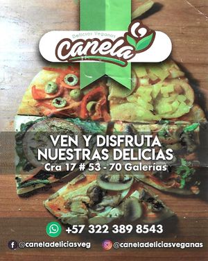El Volante Galerías at Canela Delicias Veganas in Bogota