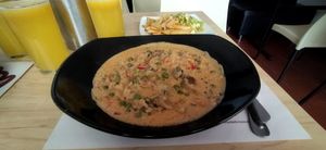 🤤 risotto de mare una delicia vegana at Canela Delicias Veganas in Bogota