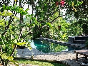 Salt water pool at Cafe Durga in Unawatuna