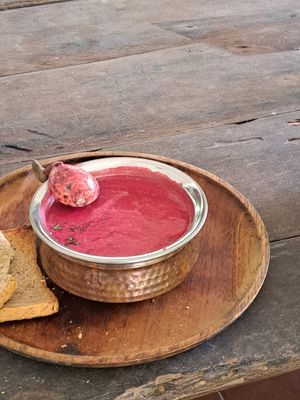 Iets te laat alweer met foto's van het eten maken at Cafe Durga in Unawatuna