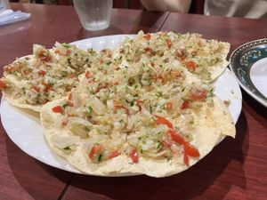Masala papad  at Namaste Himal in Tokyo