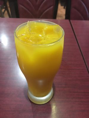 Mango juice  at Namaste Himal in Tokyo