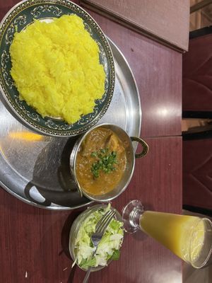 Vegetable Curry set (not recommended)  at Namaste Himal in Tokyo