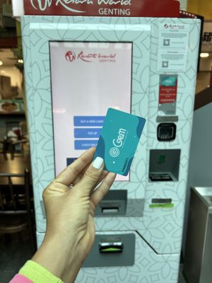 You need to buy a card to pay for your food #Veganuary at VegTalk in Genting Highlands