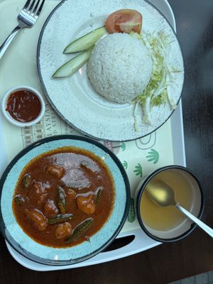 Vegan Nyonya Sliced Chik’n with Rice #Veganuary at VegTalk in Genting Highlands