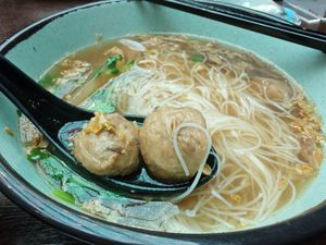 没有牛腩，只有 牛肉丸 (蛮好吃)... 😂 at VegTalk in Genting Highlands