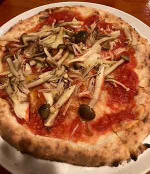 Another mushroom pizza whose name escapes me   at Parco Della Pace  in Hiroshima