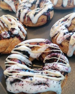 Blueberry and white chocolate at Leipomo Wivi's in Turku