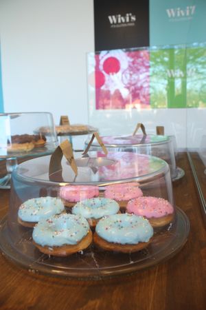 Cotton candy and bubble gum flavors at Leipomo Wivi's in Turku