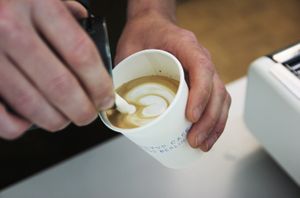 Coffee made vegan - using Oatly Barista at Archetyp in Berlin