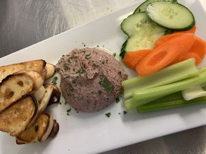 hummus plate! at The Tipsy Toboggan in Fall River