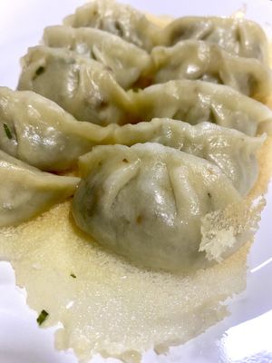 Raviolis at Loving Hut in Abidjan