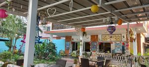 Side view from inside the restaurant  #Veganuary at Loving Hut in Abidjan