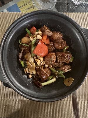 Kung Pao chicken  at Loving Hut in Abidjan