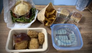 My takeout   at Loving Hut in Abidjan