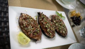 Vegan Fish steaks, really good 😊   at Loving Hut in Abidjan