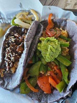 Vegan options at Blue Corn Tacos in Longmont