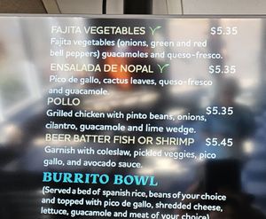 Plus a few more items at Blue Corn Tacos in Longmont