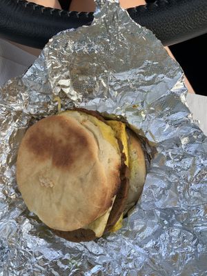 Another angle of the sandwich. I wish they were open for in person dining at Grindcore House - West Philly in Philadelphia