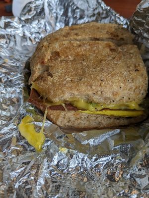 Breakfast sandwich at Grindcore House - West Philly in Philadelphia