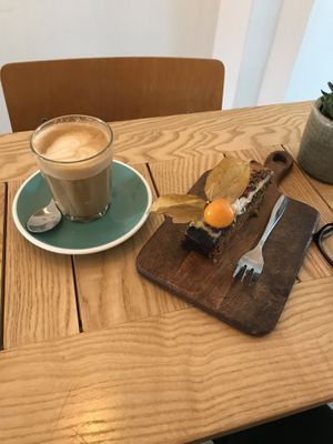 Vegan Banana Cake at Dreamers Coffee & Wholefood in Chemnitz