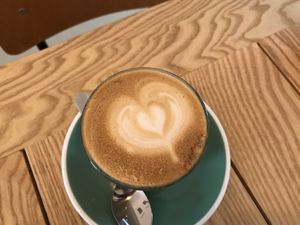 Oat milk Coffee at Dreamers Coffee & Wholefood in Chemnitz