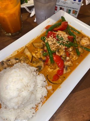 panang tofu curry at Pho Basil in Boston