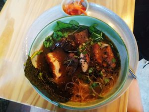 Jiaozi soup at INA Restaurante in Medellin