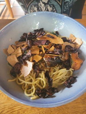 Pasta Alfredo, also average for the price at INA Restaurante in Medellin