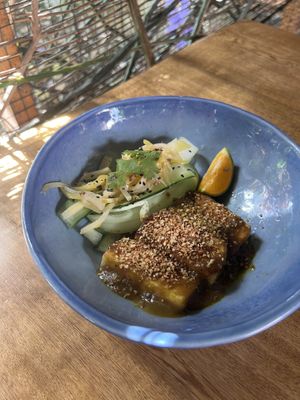 Tofu satay  at INA Restaurante in Medellin