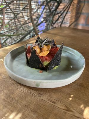 Tartare de mar  at INA Restaurante in Medellin