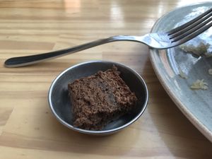 The small desert  at INA Restaurante in Medellin