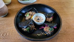 Canasta de Baos - los recomiendo! at INA Restaurante in Medellin