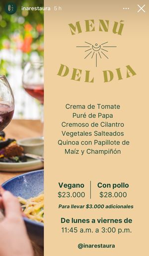 Es restaurante ya no es ni vegetariano    at INA Restaurante in Medellin