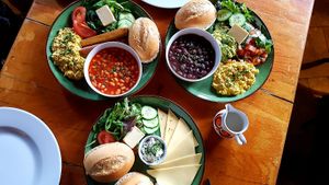 Breakfast options at Picknick in Muenster