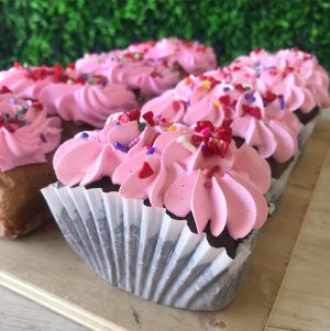 Chocolate cupcake at Lovegano  in Tijuana