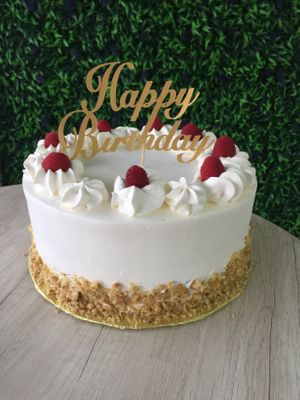 Vainilla cake  at Lovegano  in Tijuana