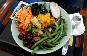 Sweet pumpkin sweet potato salad at Sweet Balance - Gyodae in Seoul