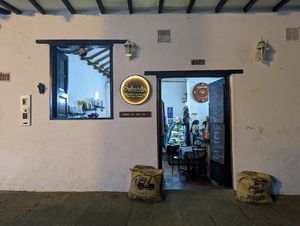 Front at night at Sybarita in Villa De Leyva