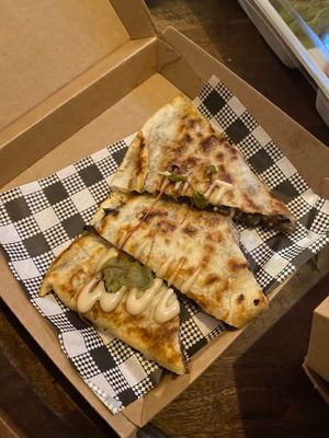 Quesadillas at Vandal in Newtown