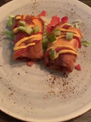 Cheeseburger spring rolls  at Vandal in Newtown