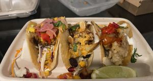 Chorizo, roasted cauliflower and salt and pepper mushroom  at Vandal in Newtown